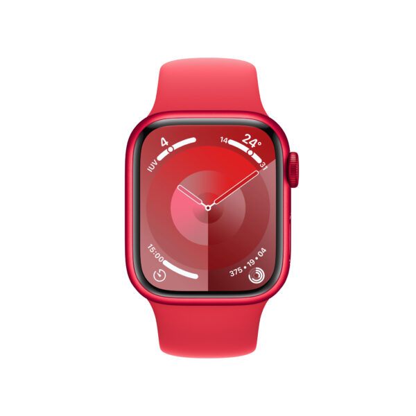 Apple Watch Series 9 41 mm Digitaal 352 x 430 Pixels Touchscreen 4G Rood Wifi GPS - Afbeelding 2