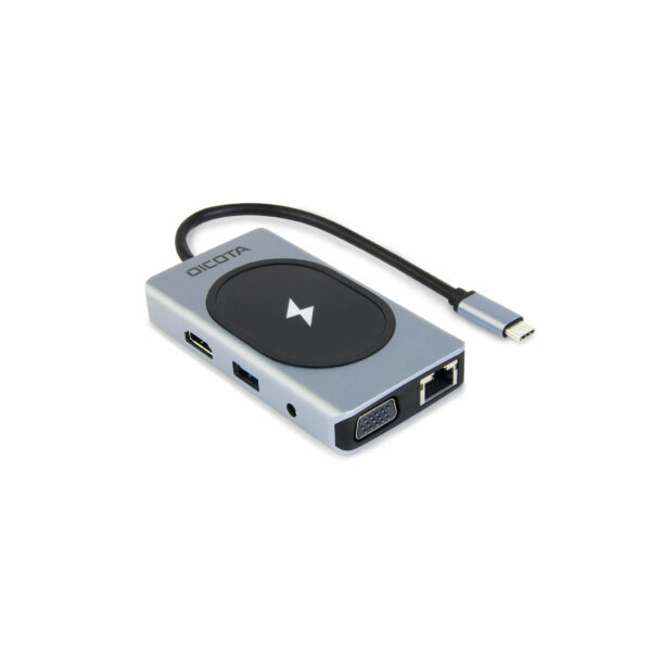 DICOTA D32059 interface hub USB Type-C Zwart, Zilver - Afbeelding 2