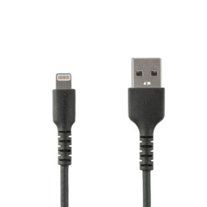 StarTech.com Premium USB-A naar Lightning Kabel 1m Zwart - USB Type A naar Lightning Charge & Sync Oplaadkabel - Verstevigd met