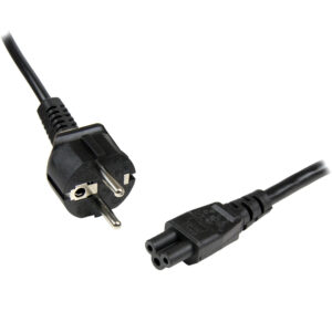 StarTech.com 1m Laptop Stroomkabel, EU Schuko naar C5, 2.5A 250V, 18AWG, Notebook / Laptop AC Vervangkabel, Power Brick Kabel, L