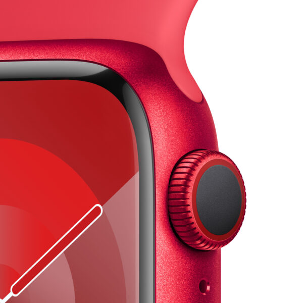 Apple Watch Series 9 41 mm Digitaal 352 x 430 Pixels Touchscreen 4G Rood Wifi GPS - Afbeelding 3
