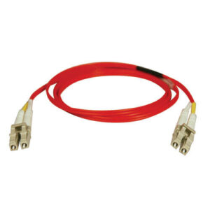 Tripp Lite N320-01M-RD Glasvezel kabel 1 m 2x LC OFNR Grijs, Rood
