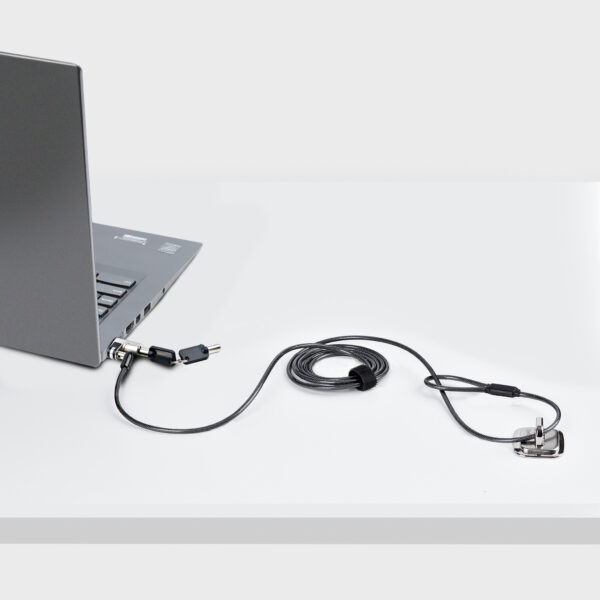 StarTech.com NANOK-LAPTOP-LOCK kabelslot Zwart, Zilver 2 m - Afbeelding 8