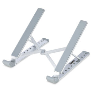 StarTech.com Inklapbare Laptopstandaard, Verstelbare Hoek, Ergonomische Laptophouder, Draagvermogen 10Kg, Ventileren/Kantelen/Ve