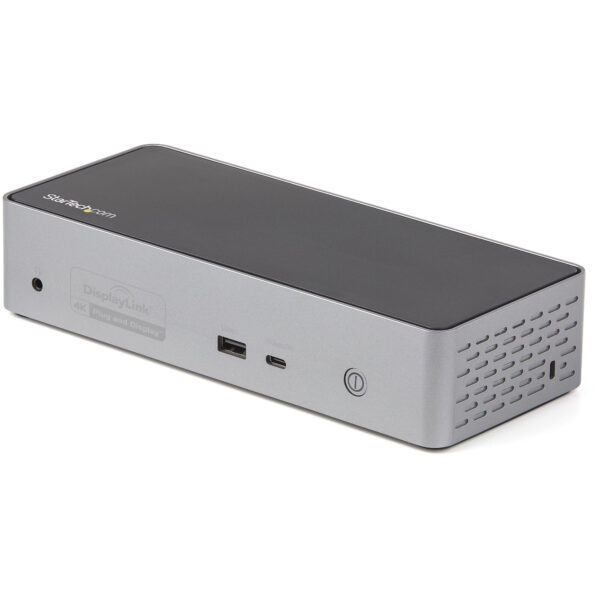 StarTech.com USB-C Dock, 4K 60Hz Quad Monitor DisplayPort & HDMI, Universeel USB Type-C Docking Station met 100W Power Delivery,