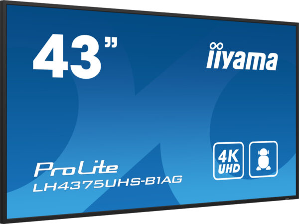 iiyama ProLite Digitale signage flatscreen 108 cm (42.5") LCD Wifi 500 cd/m² 4K Ultra HD Zwart Type processor Android 11 24/7 - Afbeelding 3