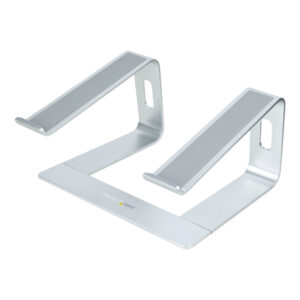 StarTech.com Laptop Standaard Bureau, Aluminum, Zilver, Max 5kg, Ergonomische Laptopstandaard, Draagbare Laptop Verhoger, Notebo