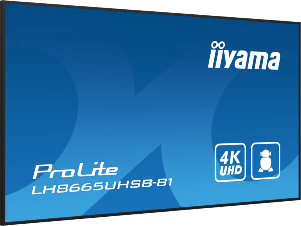 iiyama LH8665UHSB-B1 beeldkrant Kiosk-ontwerp 2,18 m (86") LED Wifi 800 cd/m² 4K Ultra HD Zwart Type processor Android 11 24/7 - Afbeelding 6