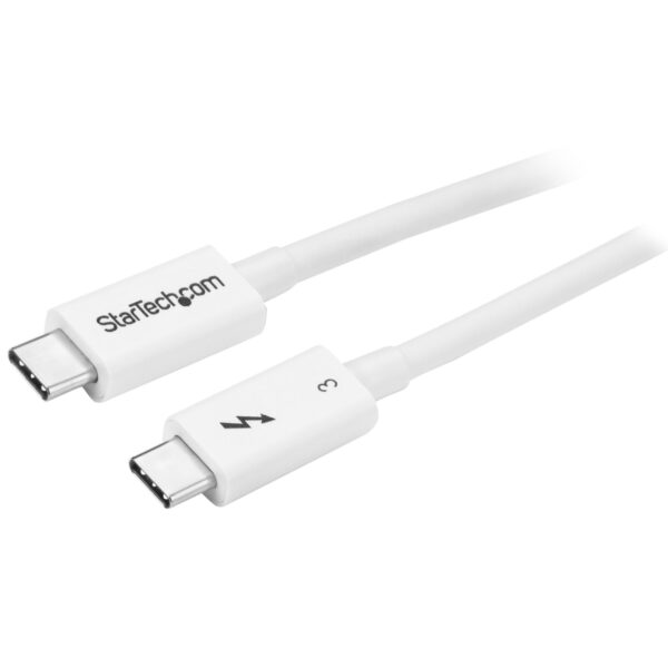 StarTech.com 50cm Thunderbolt 3 Kabel, 40Gbps, 100W PD, 4K/5K, Thunderbolt Gecertificeerd, Thunderbolt 4/USB 3.2/DisplayPort Com