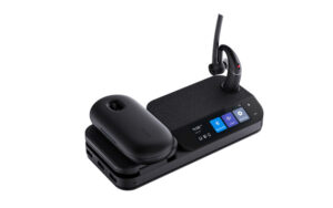 Yealink BH71-WORKSTATION-PRO hoofdtelefoon/headset Draadloos In-ear Kantoor/callcenter Bluetooth Oplaadhouder Zwart