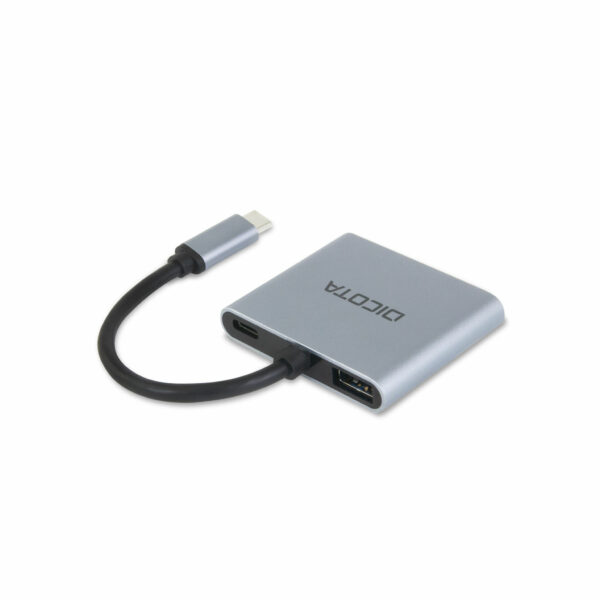 DICOTA D32063 dockingstation voor mobiel apparaat Tablet/smartphone/laptop Zilver - Afbeelding 2