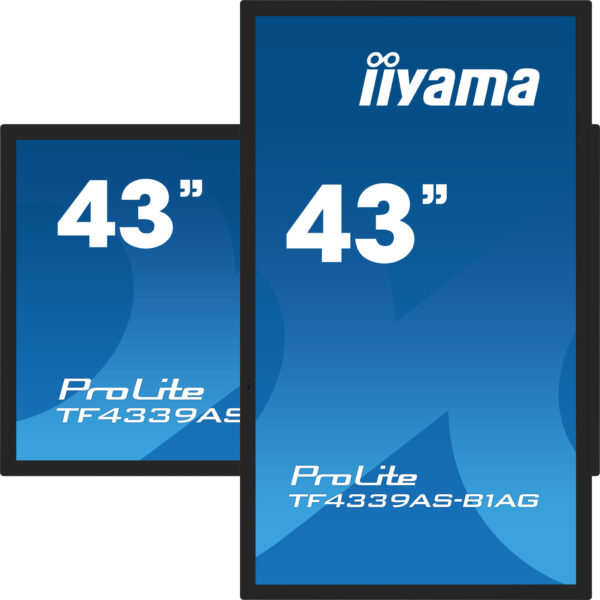 iiyama TF4339AS-B1AG beeldkrant Digitale signage flatscreen 108 cm (42.5") LED 500 cd/m² 4K Ultra HD Zwart Touchscreen Type proc - Afbeelding 6