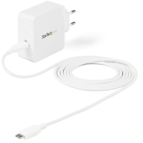 StarTech.com USB C Oplader- USB C Laptop Lader / Snellader - 60W PD - 2m Kabel - Universele Compacte Type C Power Adapter - Dell