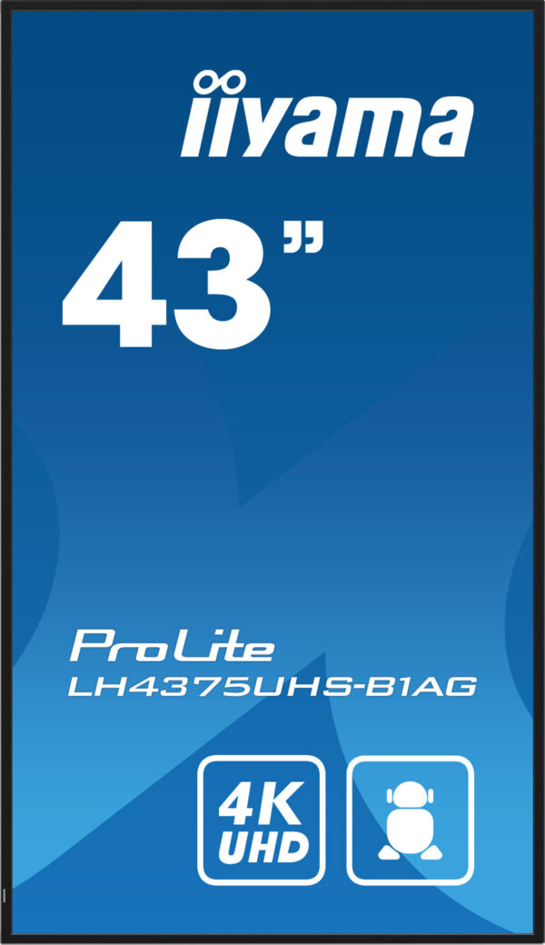 iiyama ProLite Digitale signage flatscreen 108 cm (42.5") LCD Wifi 500 cd/m² 4K Ultra HD Zwart Type processor Android 11 24/7 - Afbeelding 2