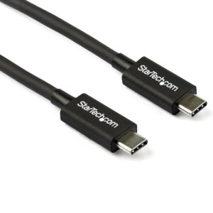 StarTech.com 80cm Thunderbolt 3 Kabel, 20Gbps, 100W PD, 4K/5K, Thunderbolt Gecertificeerd, Thunderbolt 4/USB 3.2/DisplayPort Com