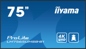 iiyama LH7575UHS-B1AG beeldkrant Digitale signage flatscreen 190,5 cm (75") LCD Wifi 500 cd/m² 4K Ultra HD Zwart Type processor