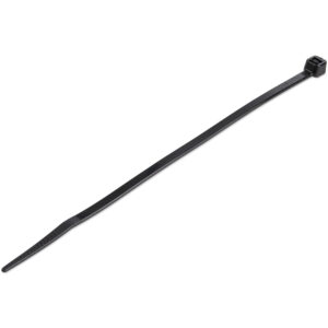 StarTech.com 15 cm Zwarte Kabelbinders 3 mm Breed, 39 mm Bundeldiameter, 18 kg Treksterkte Zelfsluitende Snelbinders uit Nylon m