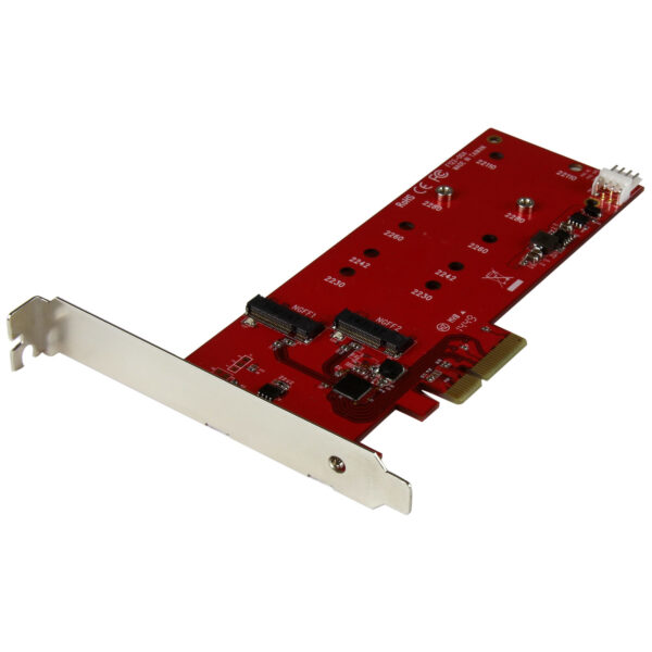 StarTech.com 2x M.2 SATA SSD controller kaart - PCI Express kaart