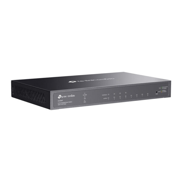 TP-Link Omada TL-SG2008P Managed L2/L2+ Gigabit Ethernet (10/100/1000) Power over Ethernet (PoE) Zwart - Afbeelding 4