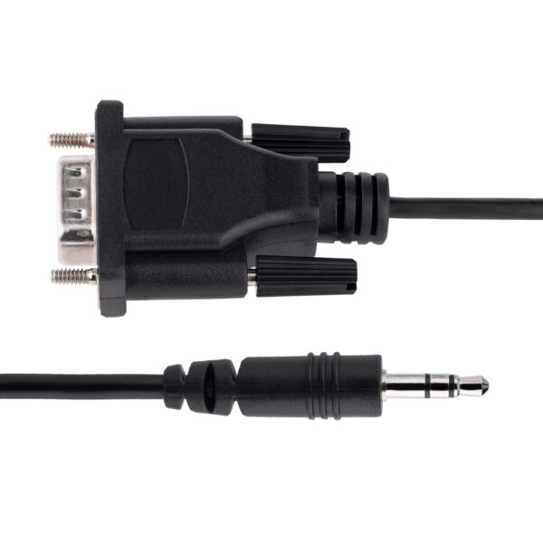 StarTech.com 1m DB9 naar 3.5mm Seriële Kabel voor Serial Device Configuratie, RS232 DB9 Male naar Jack Kabel voor Calibratie van - Afbeelding 3