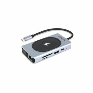 DICOTA D32059 interface hub USB Type-C Zwart, Zilver