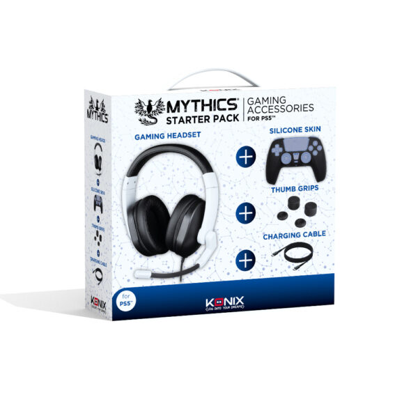 Konix Mythics Headset Bedraad Hoofdband Gamen Zwart, Wit - Afbeelding 2