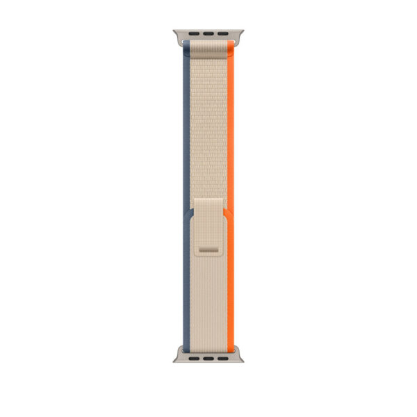 Apple MT5W3ZM/A slimme draagbare accessoire Band Beige, Oranje Nylon, Gerecycled polyester, Titanium, Spandex