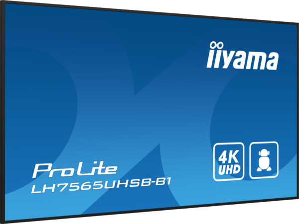 iiyama LH7565UHSB-B1 beeldkrant Kiosk-ontwerp 189,2 cm (74.5") LED Wifi 800 cd/m² 4K Ultra HD Zwart Type processor Android 11 24 - Afbeelding 6