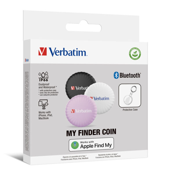 Verbatim My Finder Coin Bluetooth Tracker - verpakking met 3 trackers - Afbeelding 2