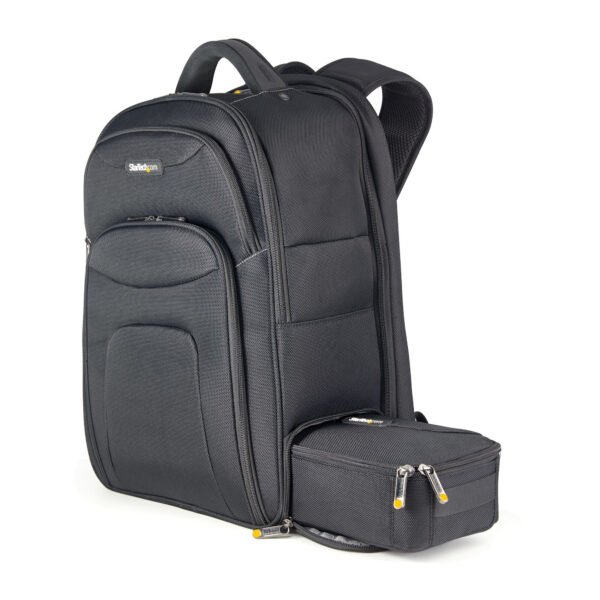 StarTech.com 17.3" Laptop Rugzak met Verwijderbare Opbergtas voor Accessoires, Professionele IT Tech Backpack, Werk/Reizen/Pende