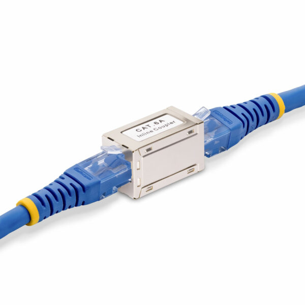 StarTech.com Shielded RJ45 Koppelstuk, Inline Cat6a Coupler, Female naar Female (F/F) T568B Connector, Shielded Ethernet Kabel V - Afbeelding 5