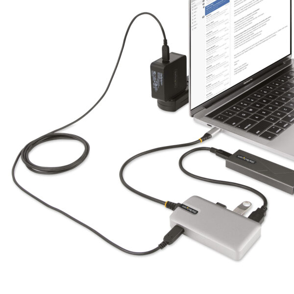 StarTech.com 4-Port USB-C Hub met USB-C DP Alt Mode Video Output 4K 60Hz, 3x USB-A, 1x USB Type-C, 100W Power Delivery Pass-Thro - Afbeelding 9