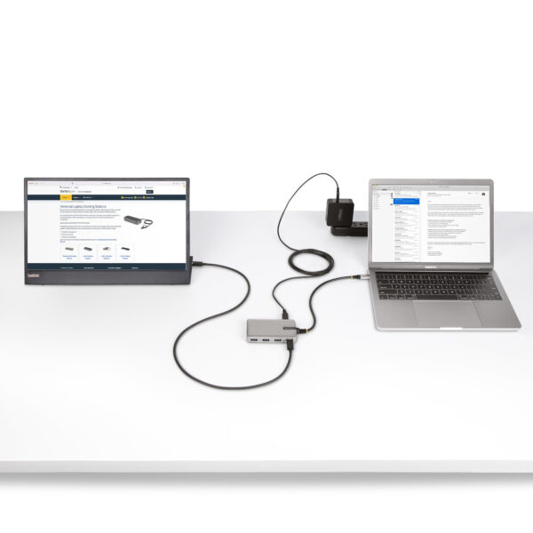 StarTech.com 4-Port USB-C Hub met USB-C DP Alt Mode Video Output 4K 60Hz, 3x USB-A, 1x USB Type-C, 100W Power Delivery Pass-Thro - Afbeelding 6