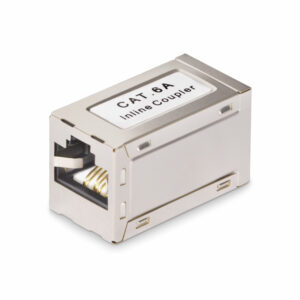 StarTech.com Shielded RJ45 Koppelstuk, Inline Cat6a Coupler, Female naar Female (F/F) T568B Connector, Shielded Ethernet Kabel V