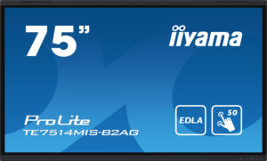 iiyama PROLITE TE7514MIS-B2AG Digitale signage flatscreen 190,5 cm (75") LCD Wifi 435 cd/m² 4K Ultra HD Zwart Touchscreen Type p