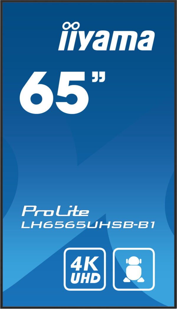 iiyama ProLite Digitale signage flatscreen 163,8 cm (64.5") LCD Wifi 500 cd/m² 4K Ultra HD Zwart Type processor Android 11 24/7 - Afbeelding 10