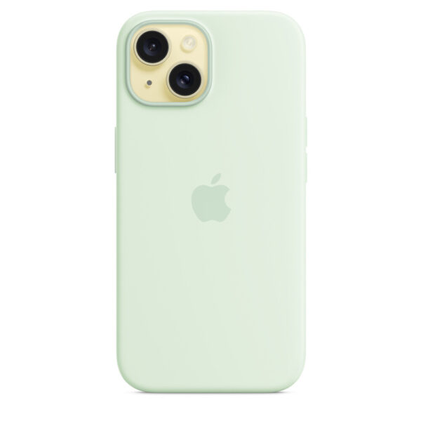 Apple Siliconenhoesje met MagSafe voor iPhone 15 - Zacht mintgroen - Afbeelding 3