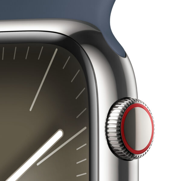 Apple Watch Series 9 45 mm Digitaal 396 x 484 Pixels Touchscreen 4G Zilver Wifi GPS - Afbeelding 3