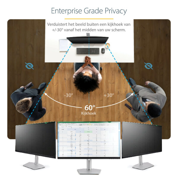 StarTech.com 23.6-inch 16:9 Computer Monitor Privacy Filter, Anti-Glans Privacyscherm met 51% Blauw Licht Reductie, Monitor Scre - Afbeelding 9