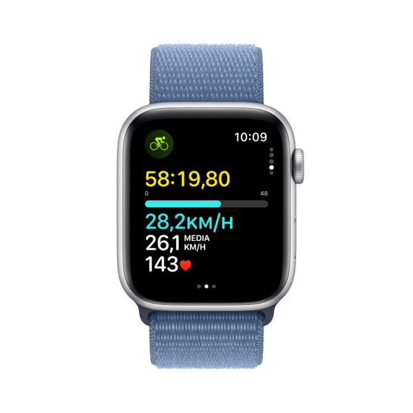 Apple Watch SE OLED 44 mm Digitaal 368 x 448 Pixels Touchscreen 4G Zilver Wifi GPS - Afbeelding 4