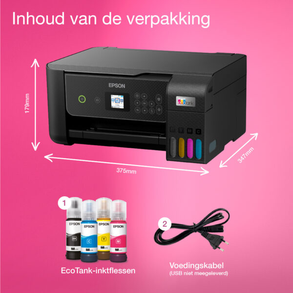 Epson EcoTank ET-2875 A4 multifunctionele Wi-Fi-printer met inkttank, inclusief tot 3 jaar inkt - Afbeelding 14