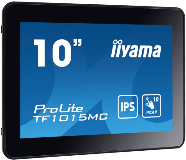 iiyama TF1015MC-B3 beeldkrant Interactief flatscreen 25,6 cm (10.1") LED 500 cd/m² HD Zwart Touchscreen - Afbeelding 2
