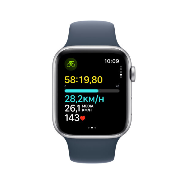 Apple Watch SE OLED 44 mm Digitaal 368 x 448 Pixels Touchscreen 4G Zilver Wifi GPS - Afbeelding 4