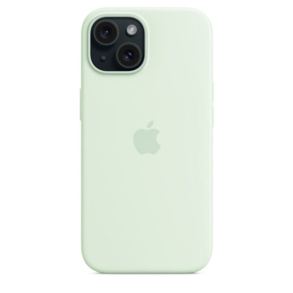 Apple Siliconenhoesje met MagSafe voor iPhone 15 - Zacht mintgroen - Afbeelding 5