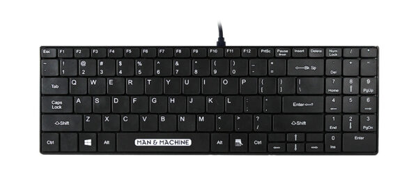 Man & Machine Its Cool toetsenbord Universeel USB QWERTY US International Zwart