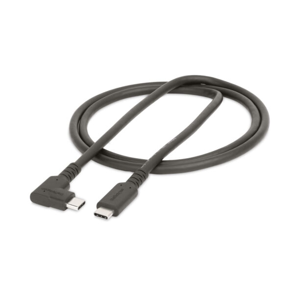 StarTech.com 1m Haakse USB-C Kabel, Rugged, USB 3.2 Gen 2 (10 Gbps), USB C naar C Data transfer Kabel met Rechte Hoek, 4K 60Hz D - Afbeelding 10