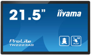 iiyama TW2223AS-B2 beeldkrant Interactief flatscreen 54,6 cm (21.5") Wifi 400 cd/m² Full HD Zwart Touchscreen Type processor And