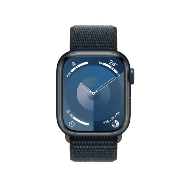 Apple Watch Series 9 41 mm Digitaal 352 x 430 Pixels Touchscreen 4G Zwart Wifi GPS - Afbeelding 2