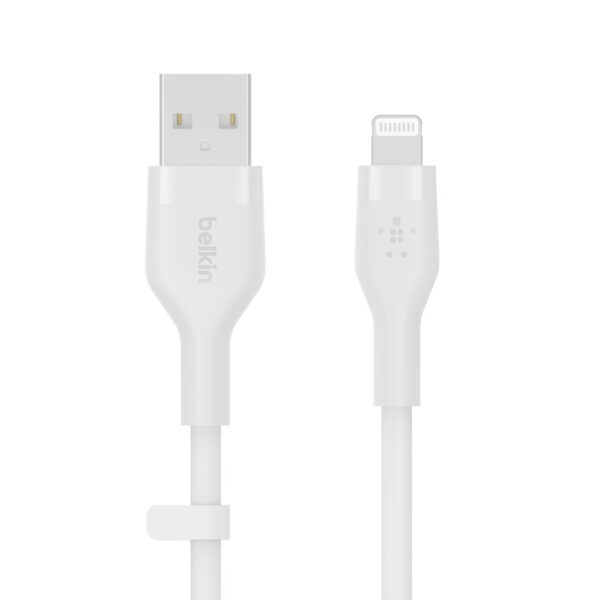 Belkin Cbl Scicone USB-A LTG 2M blc Wit