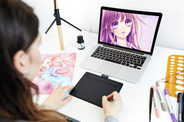 Wacom Intuos S Bluetooth Manga Edition grafische tablet Zwart 2540 lpi 152 x 95 mm USB/Bluetooth - Afbeelding 4